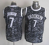 Brooklyn Nets #7 Joe Johnson Black City Luminous Stitched Jersey,baseball caps,new era cap wholesale,wholesale hats